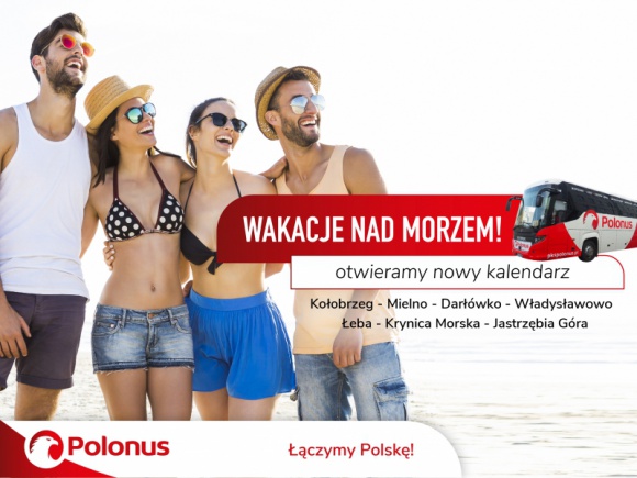 Wakacje nad morzem z Polonusem! Startuje letni kalendarz połączeń LIFESTYLE, Podróże - Aż 6 wakacyjnych linii, ponad 20 wypoczynkowych miast w letnim rozkładzie jazdy, Tanie Powroty oraz promocyjne punkty za każdy przejazd, wymienne na bezpłatne bilety. W ten sposób Polonus zachęca pasażerów do wspólnego podróżowania, uruchamiając przedsprzedaż wakacyjnych biletów.
