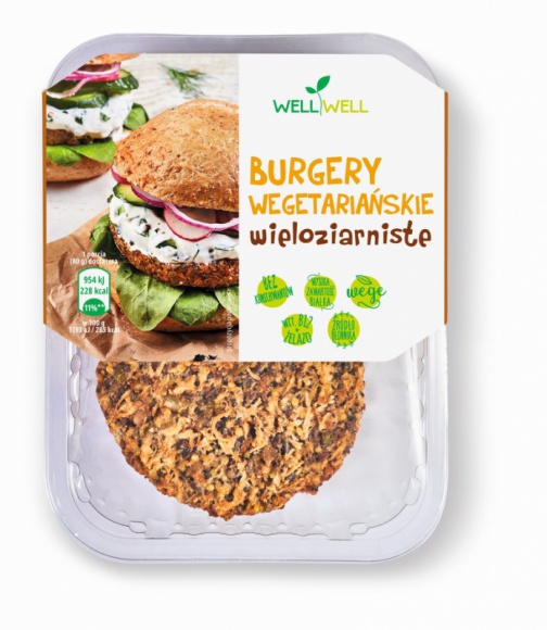 Nowość marki Well Well – BURGERY WEGETARIAŃSKIE WIELOZIARNISTE BIZNES, Handel - BURGERY WEGETARIAŃSKIE WIELOZIARNISTE to nowość w ofercie marki Well Well. Nowe smakowite burgery Well Well, podobnie jak inne produkty marki, nie zawierają żadnych sztucznych dodatków, konserwantów i barwników.