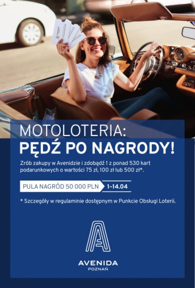 Motoloteria w Avenidzie, czyli miłośnicy zakupów za kierownicą BIZNES, Handel - Kobiety czy mężczyźni? O tym, kto lepiej radzi sobie za kółkiem będą mogli przekonać się wszyscy mieszkańcy Poznania i okolic, którzy w dniach 1-14 kwietnia odwiedzą Avenidę.